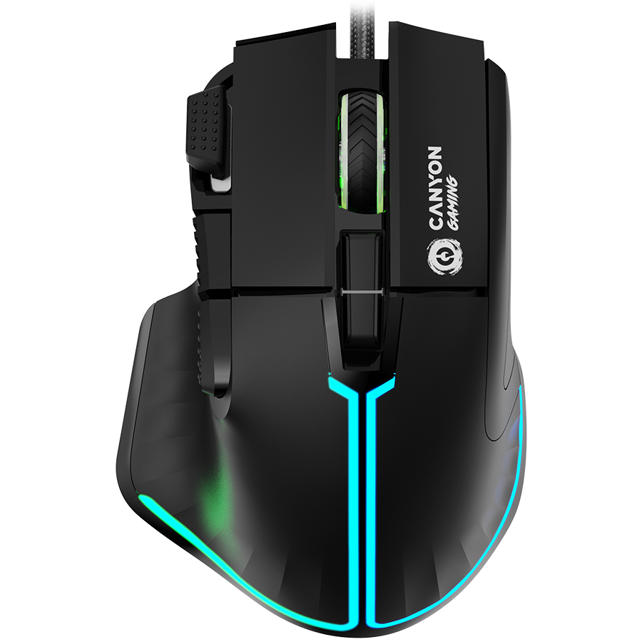 [CND-SGM636B] CANYON mouse Fortnax GM-636 RGB 9buttons Wired Black