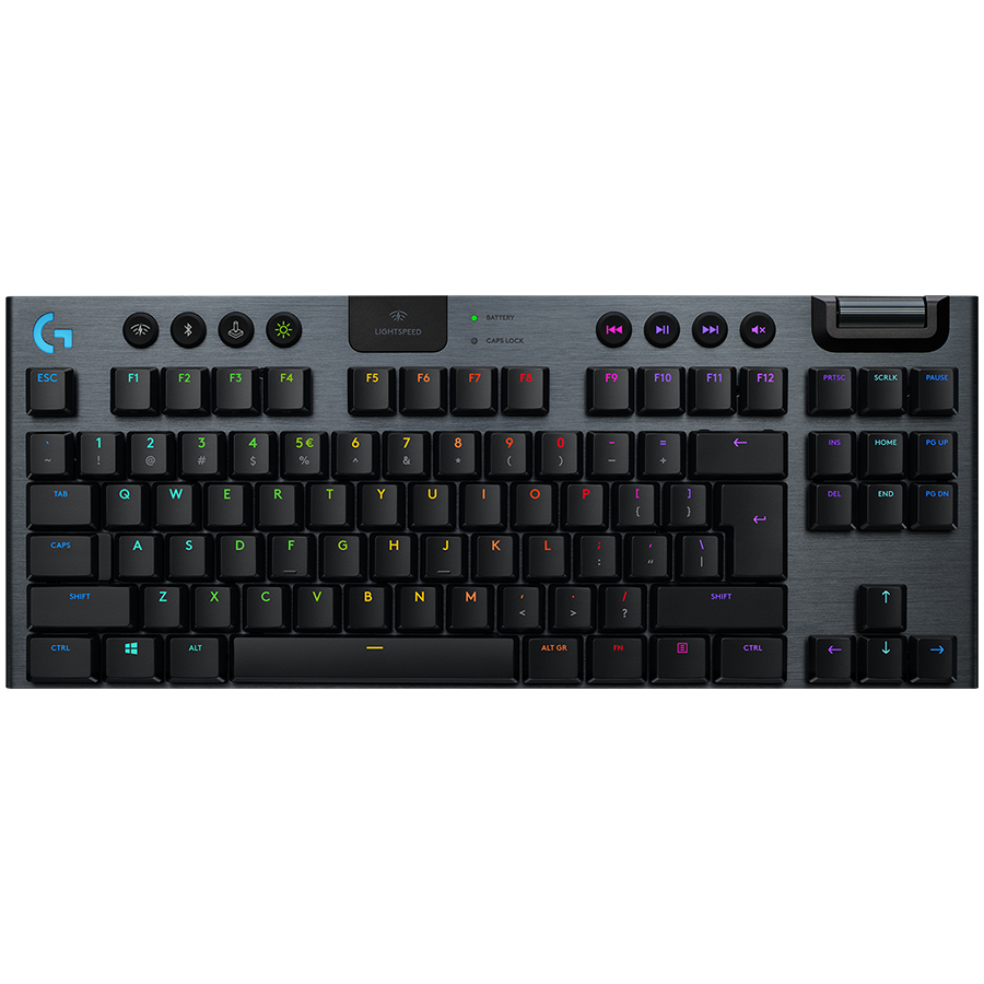Logitech G915 X Lightspeed Wireless Gaming Keyboard Clicky Switch Black