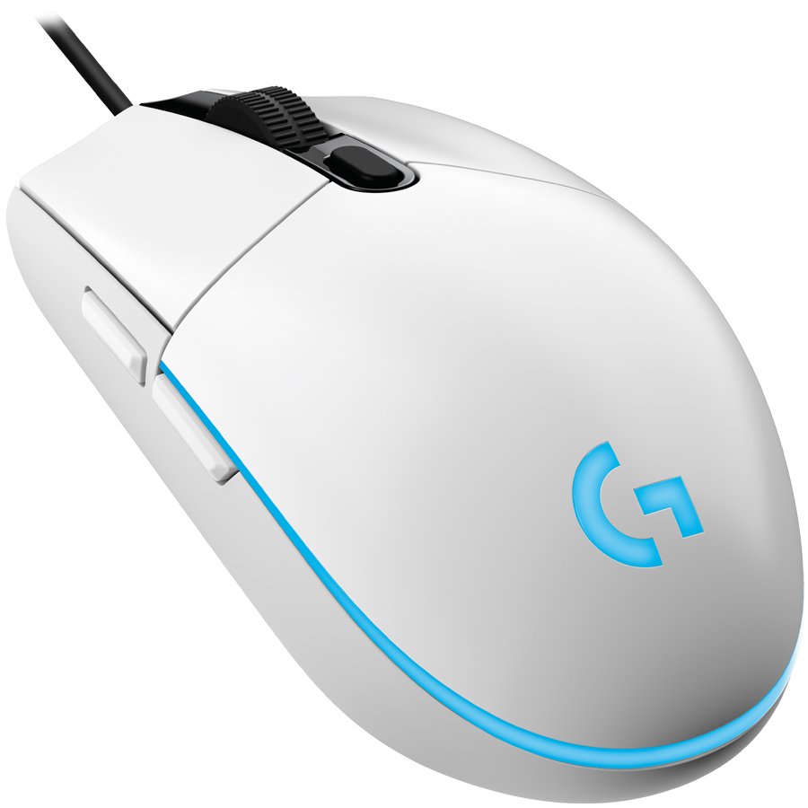 Logitech G203 Lightsync Corded Gaming Mouse White