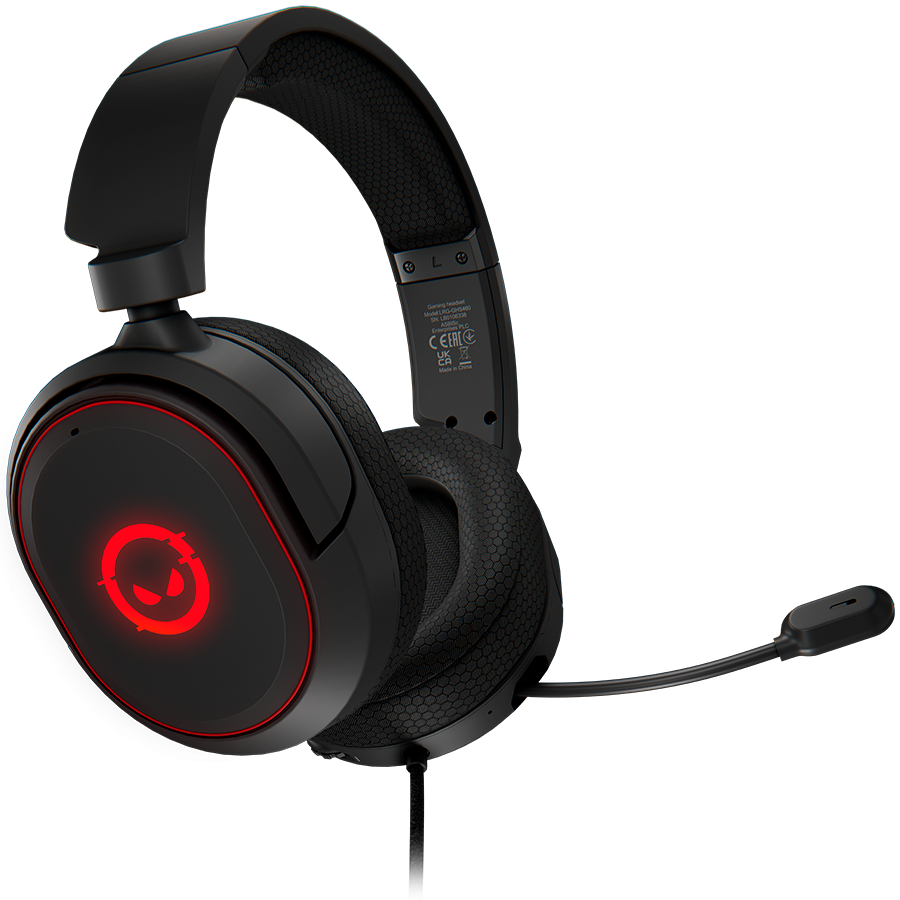 [LRG-GHS460] LORGAR Kaya 460, USB Gaming headset with microphone, CM108B, RGB backlight, Plug&Play, USB-A connection cable 2m, fabric ear pads, size: 192*184.7*88mm, 0.329kg, black