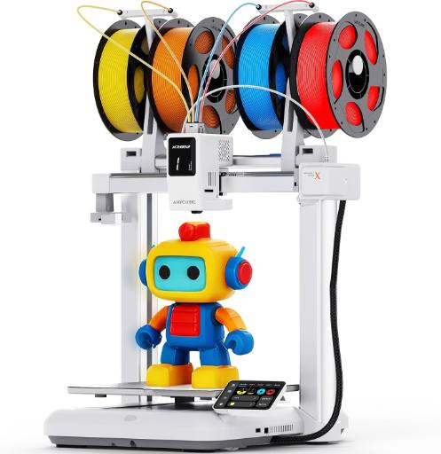 [30496] Anycubic 3D Printer Kobra X Multicolor With Top-Mounted 4 x Filament Holders