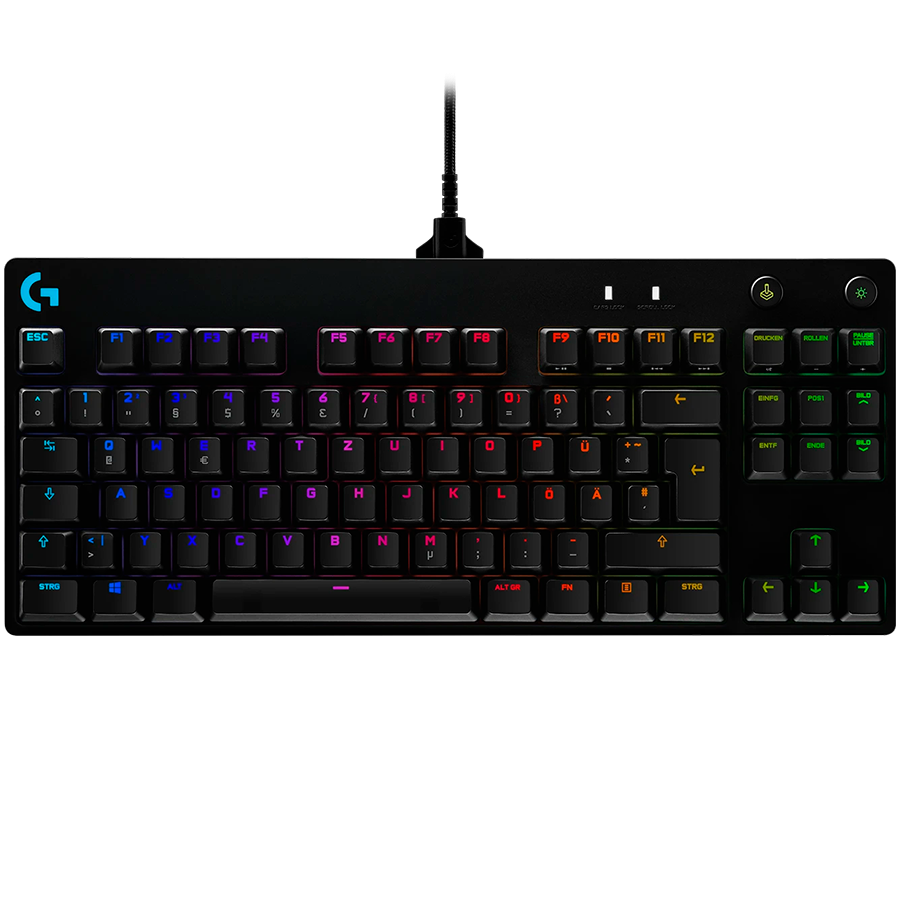 [920-009392] Logitech G Pro TKL Corded Mechanical Gaming Keyboard Clicky Switch Black
