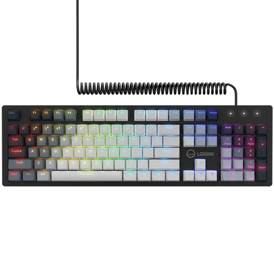 [LRG-GK514W-US] Lorgar Azar 514 Gaming Keyboard White