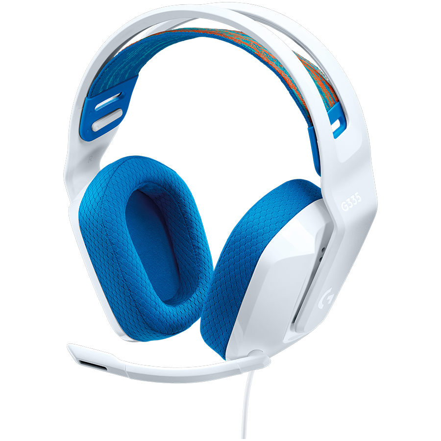 [981-001018] Logitech G335 Wired Gaming Headset - White - 3.5 Mm