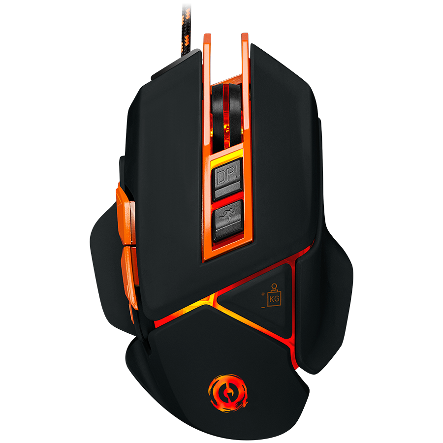 Canyon Mouse Hazard GM-6 LED Wired Black Orange