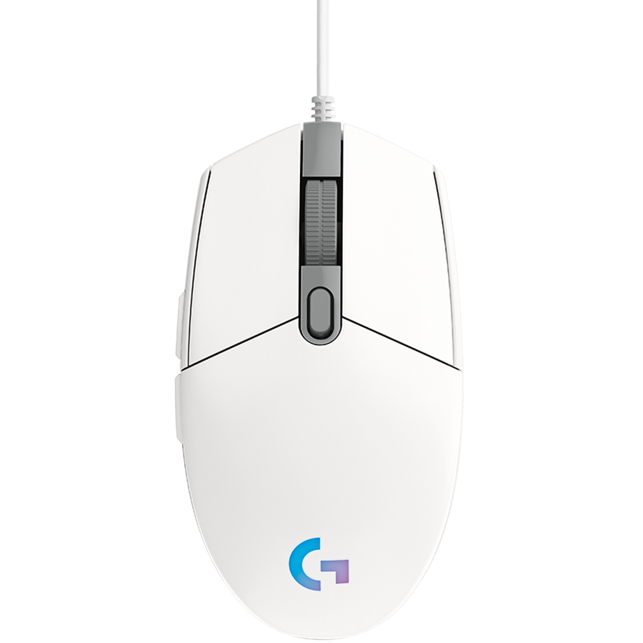 [910-005824] LOGITECH G102 LIGHTSYNC Corded Gaming Mouse - WHITE - USB - EER