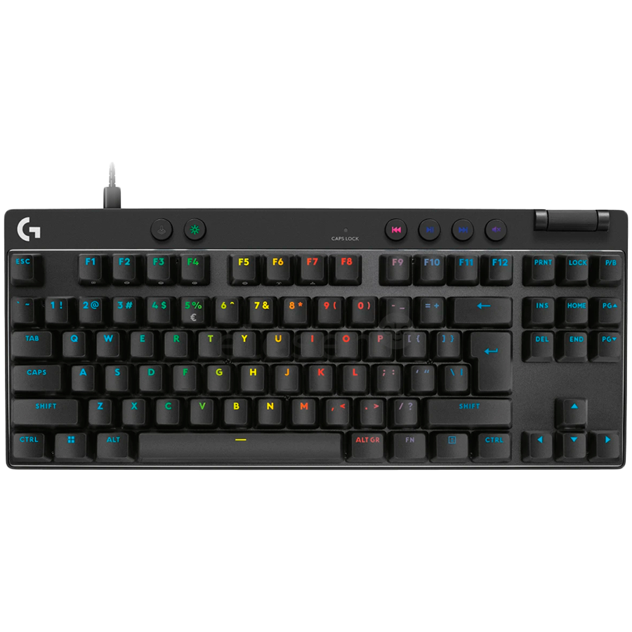 [920-013233] Logitech Pro X TKL Rapid Gaming Keyboard Linear Switch Black
