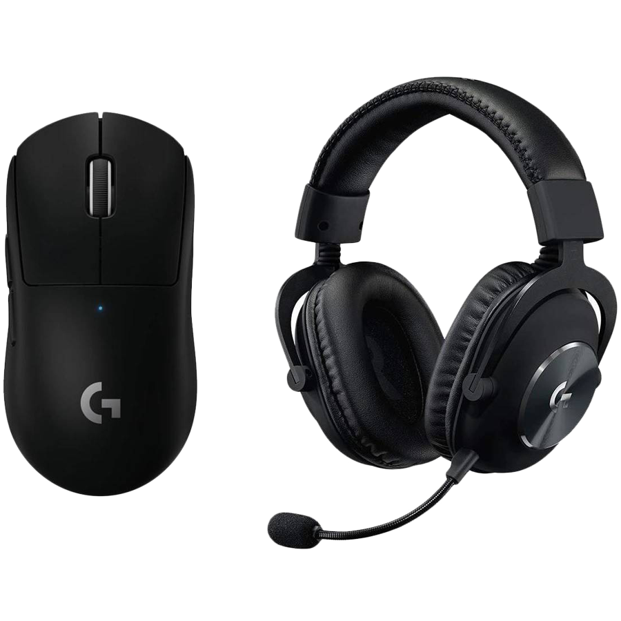 [991-000537] Logitech G Pro X Wireless Lightspeed Gaming Mouse and Headset Black