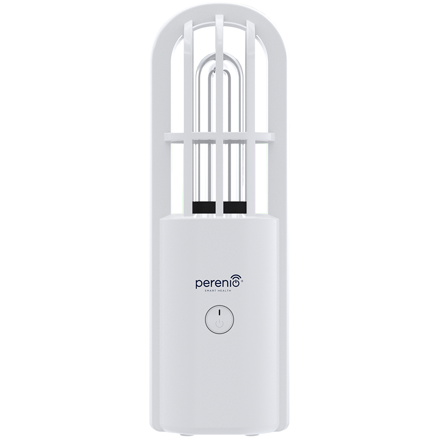 Portable UV lamp for small areas disinfection by combined action of UV radiation and Ozone