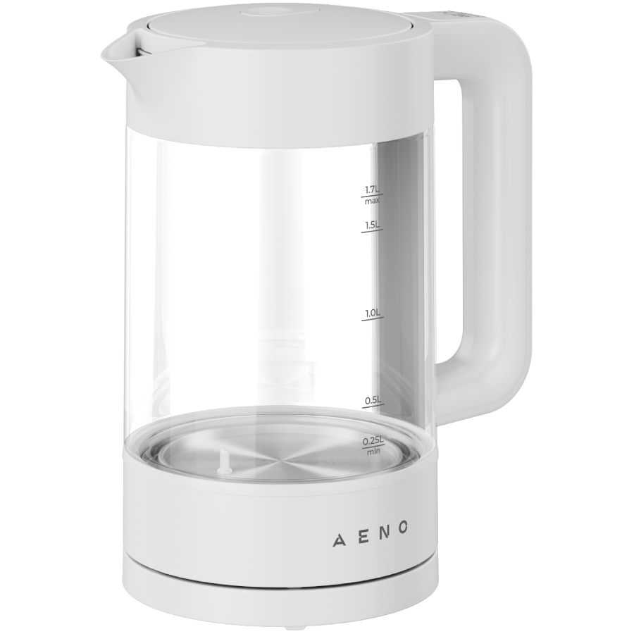 [AEK0005] Electric Kettle, white, 220-240V, 1850-2200W, 1.7L, Keep warm 30 min, 40,60,80,90,100, console in Handle