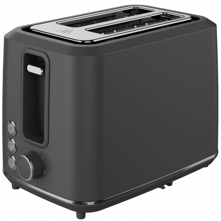 [ATS0001G] Electric Toaster, Grey, 220-240V, 50-60Hz, 920-1080W, 2 slots, 3 modes, 7 browning levels