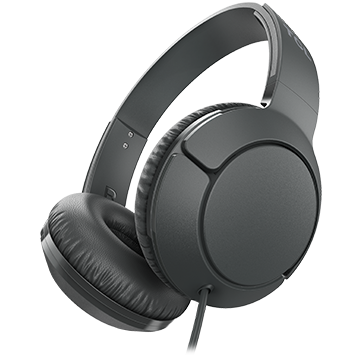 [MTRO200BK-EU] TCL On-Ear Wired Headset, Strong BASS, flat fold, Frequency of response: 10-22K, Sensitivity: 102 dB, Driver Size: 32mm, Impedence: 32 Ohm, Acoustic system: closed, Max power input: 30mW, Connectivity type: 3.5mm jack, Color Shadow Black