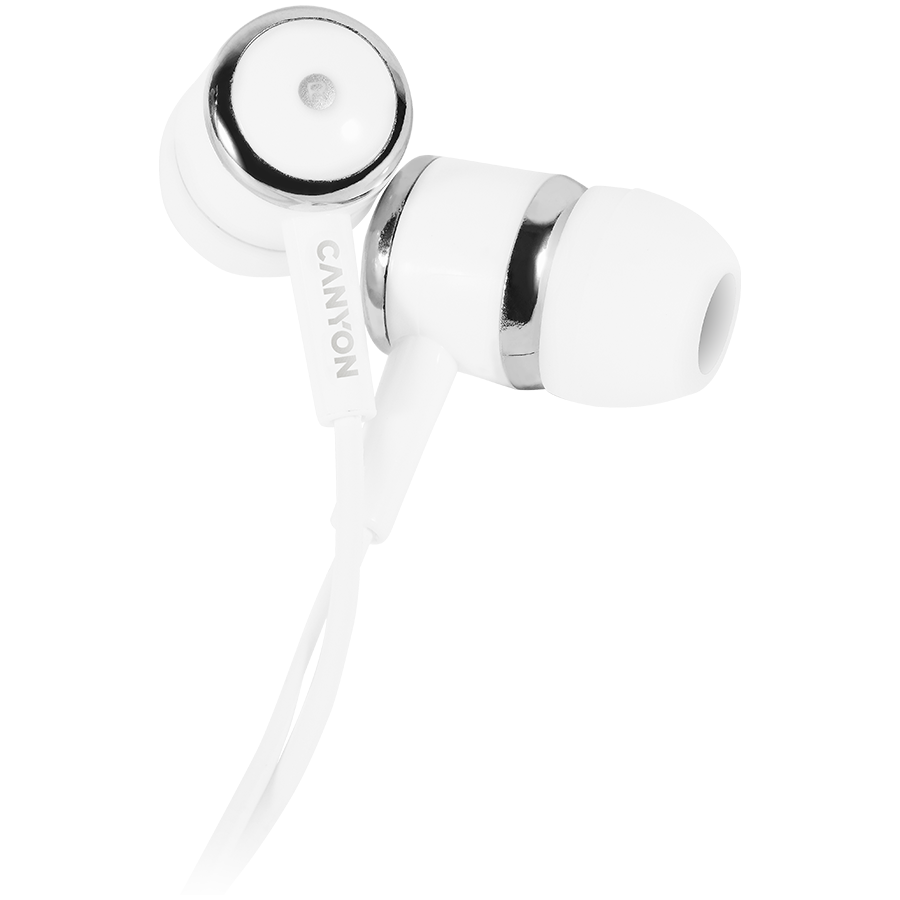[CNE-CEPM01W] CANYON headphones EPM-01 Mic 1.2m White