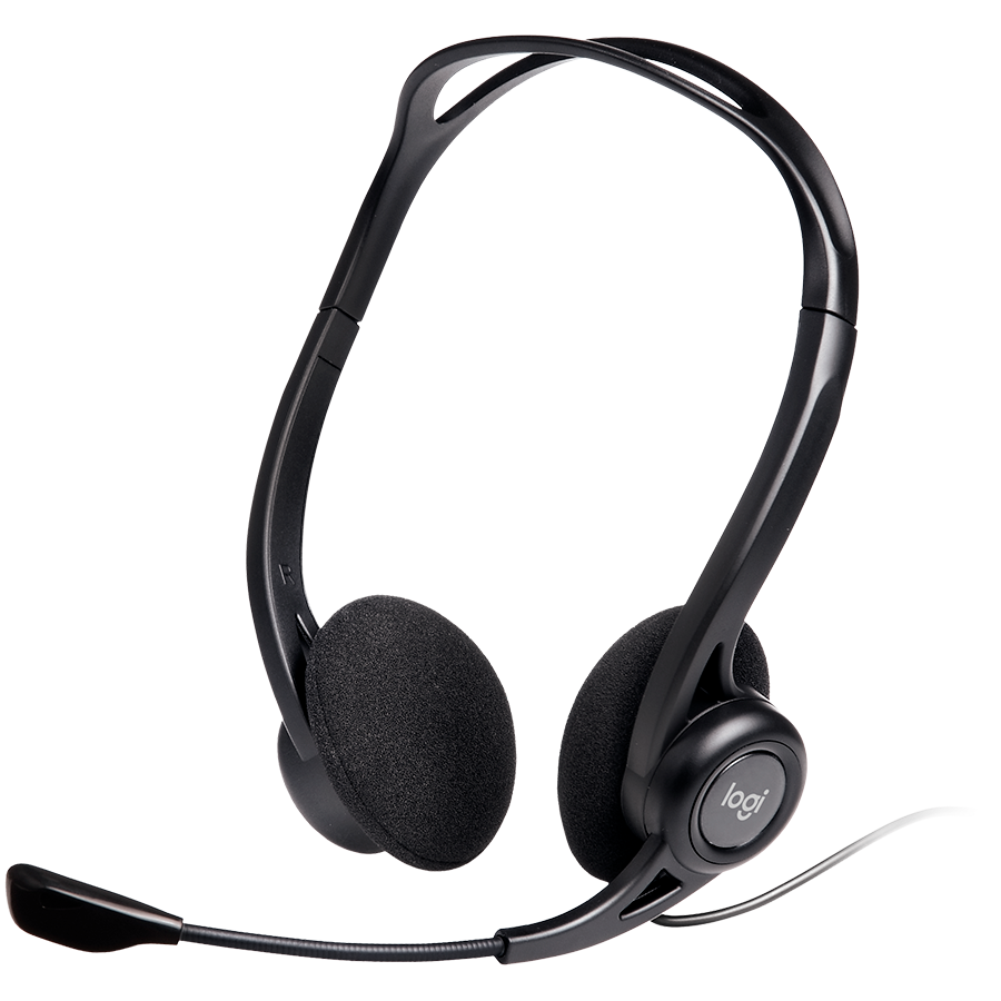 [981-000100] Logitech PC960 Corded Stereo Headset Black - USB