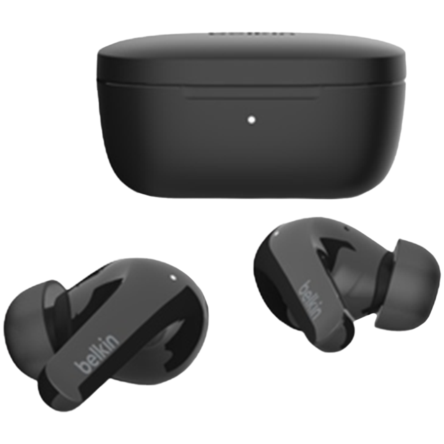[AUC006BTBK] BELKIN SoundForm Flow Noise Cancelling Earbuds, Black