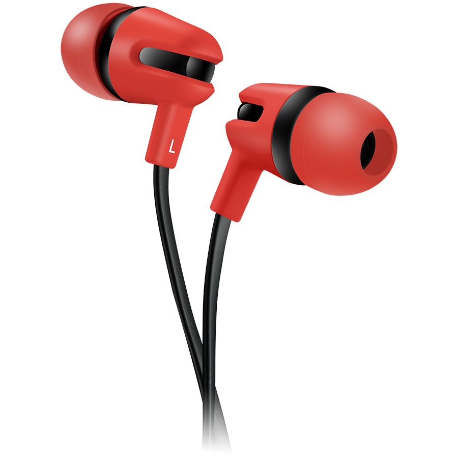 [CNS-CEP4R] CANYON headphones SEP-4 Mic Flat 1.2m Red