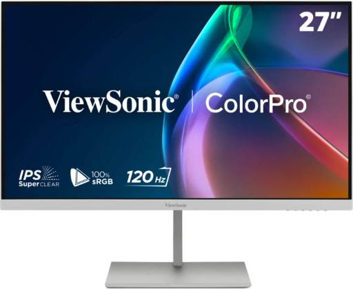 [30487] Viewsonic Monitor VP 27'' 2K QHD IPS 120Hz Full Ergonomic USB Hub HDMI USB-C PD VP2766-2K White