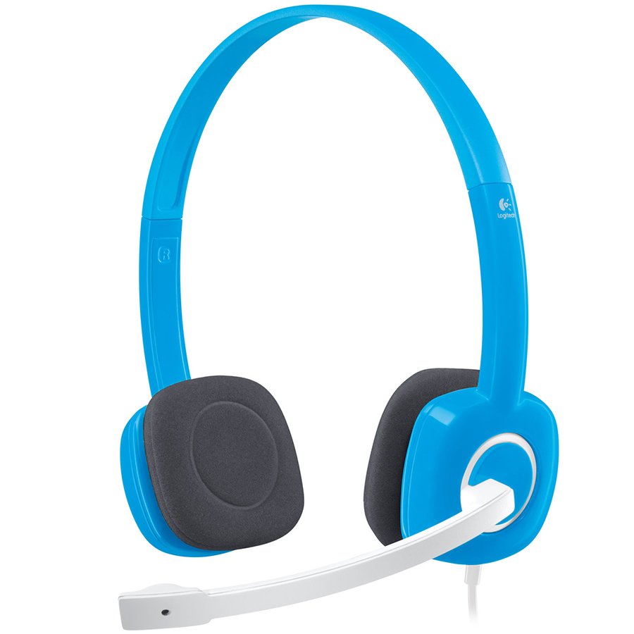 [981-000368] LOGITECH H150 Corded Stereo Headset - SKY BLUE - Dual Plug