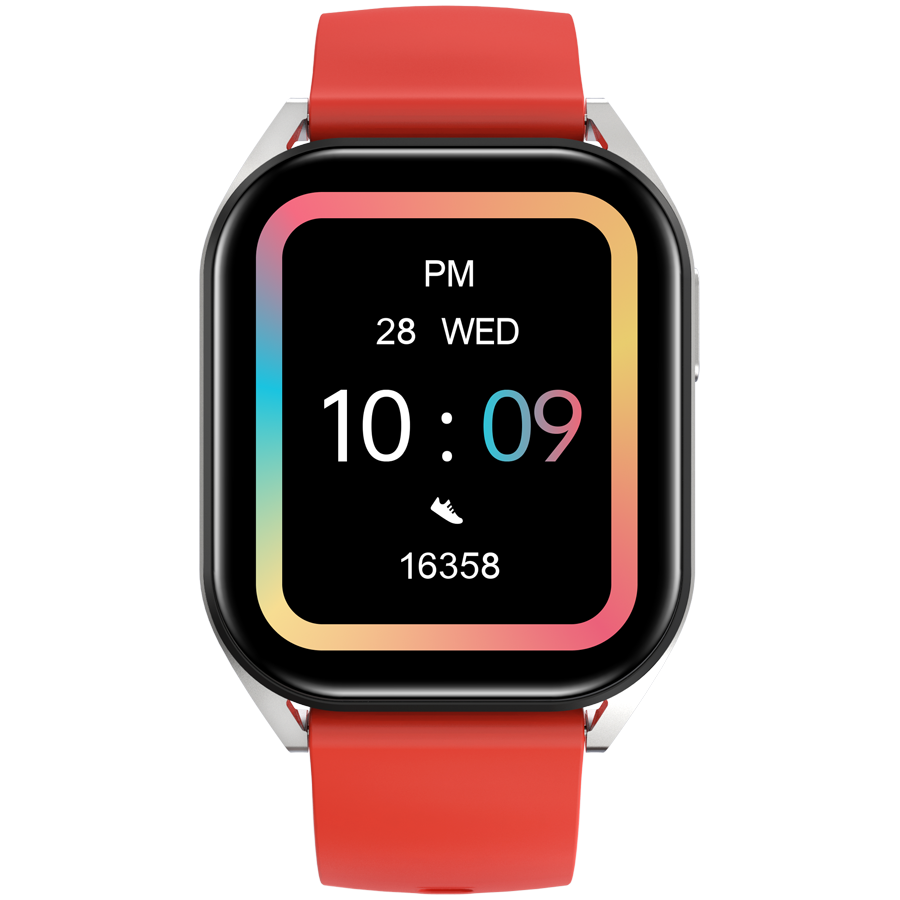 [CNS-SW58RR] CANYON smart watch Chatter SW-58 BT-CALL Silver Red