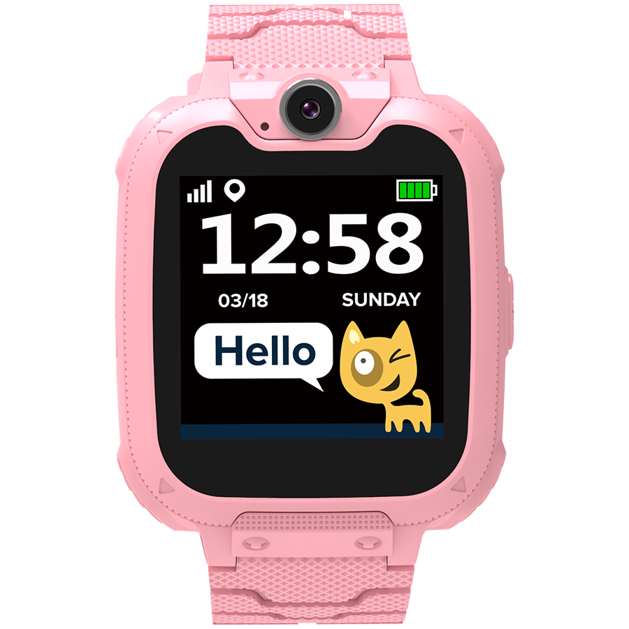 CANYON Tommy KW-31, Kids smartwatch, 1.54 inch colorful screen, Camera 0.3MP, Mirco SIM card, 32+32MB, GSM(850/900/1800/1900MHz), 7 games inside, 380mAh battery, compatibility with iOS and android, red, host: 54*42.6*13.6mm, strap: 230*20mm, 45g