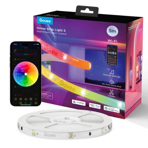 [28662] Govee LED Light Strip RGBIC Smart WiFi & BT w/Protective Coating 10m (Matter)