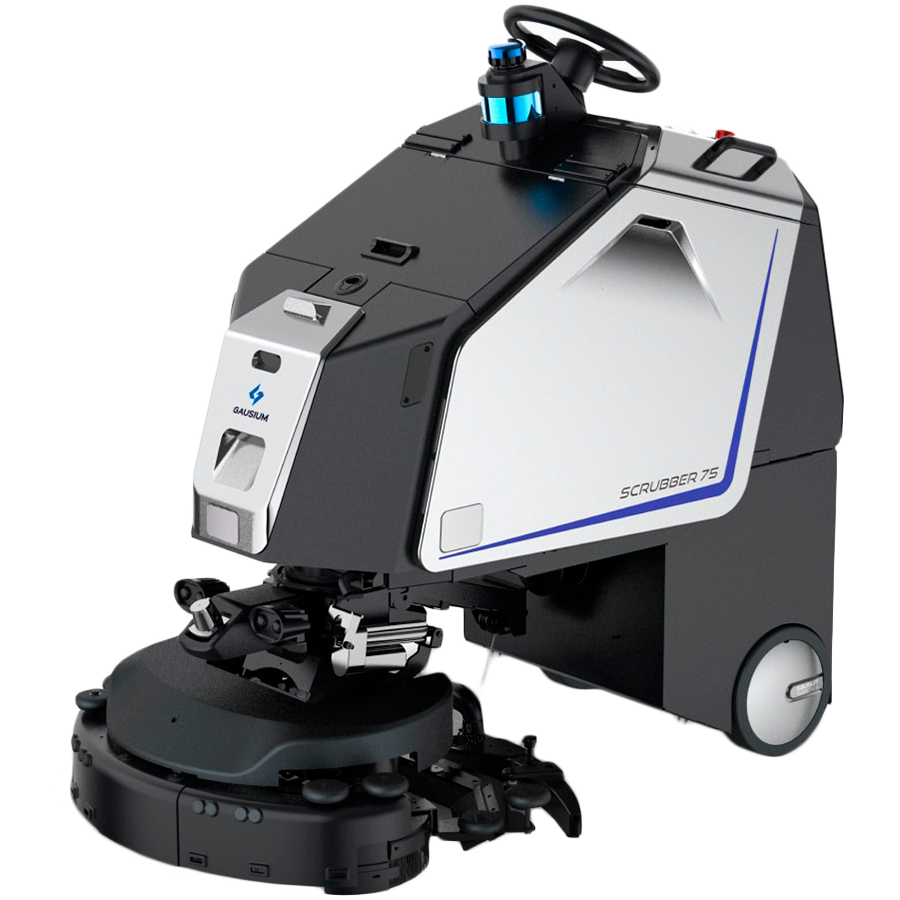 [SCRUBBER 75 P] GAUSIUM Collaborative Robot Scrubber 75 Pro, industrial cleaning robot, 20+ sensors, smart obstacle avoidance, advanced lighting system