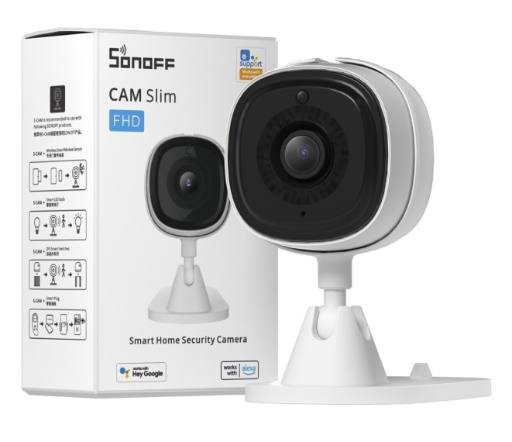 [28649] Sonoff Smart WiFi IP Security Camera CAM-Slim (includes 4 ways for mounting magnetic, stick, tripod and screw-in)