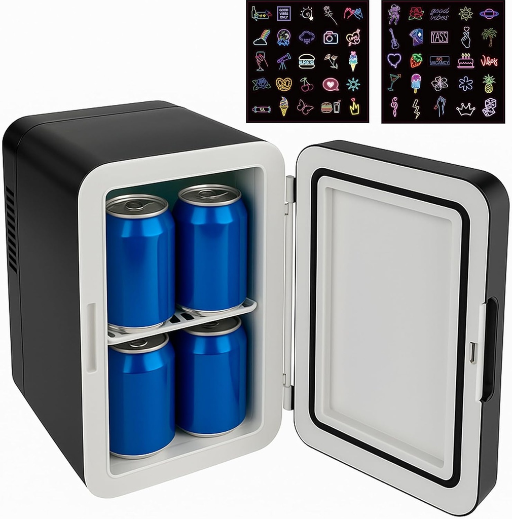 [30708] Denver Home Mini fridge With Cooling and Heating Function 4 Ltr Capacity MFR-404B Black
