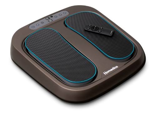 Homedics PSL-2000H Foot Flow Vibration Motion Therapy Foot Massager & Mobility Booster with Heat Option & Remote Control