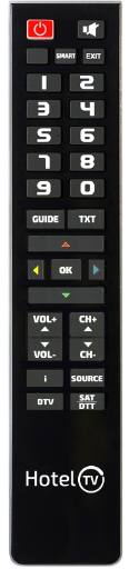 [28617] Superior HOTEL PC Programmable Universal TV Remote Control (without MENU button)