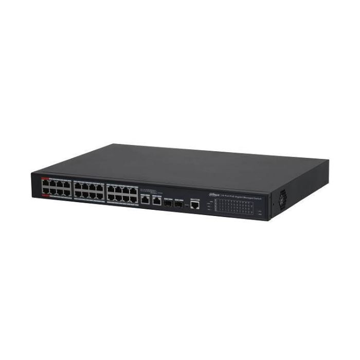 [KP-0589-2340] PFS4226-24GT2GF-240-V2 DAHUA 24 PORT GIGABIT MANAGED POE SWITCH 240W