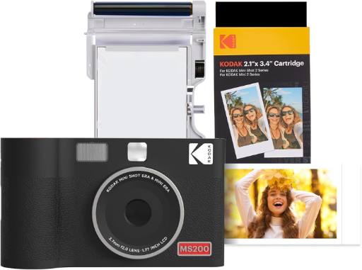 [30476] Kodak Instant Camera & Printer ERA Mini Shot 2 MS200B Black (2.1x3.4)