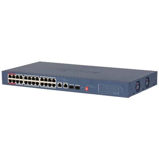 [28559] Dahua PoE Switch 24ports+2UP+2SFP 240W Cloud Managed CS4226-24ET-240
