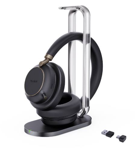 [28516] Yealink Headset Wireless Bluetooth ANC Over-Ear with B/T Dongle & Charging Stand BH76 Plus Teams