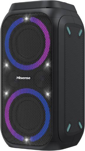 [30467] Hisense Speaker Portable Karaoke Party Rocket 160, 160W  Power, 12 Hrs long playtime,TWS Pair play,Karaoke Mode,5 Lighting effects