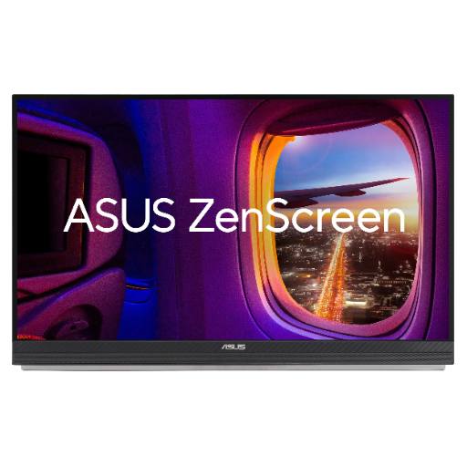 [28504] ASUS Monitor Portable ZenScreen 27'' 2K IPS with Desk Clamp/Kickstand Subwoofer USB-C/HDMI MB27ACF