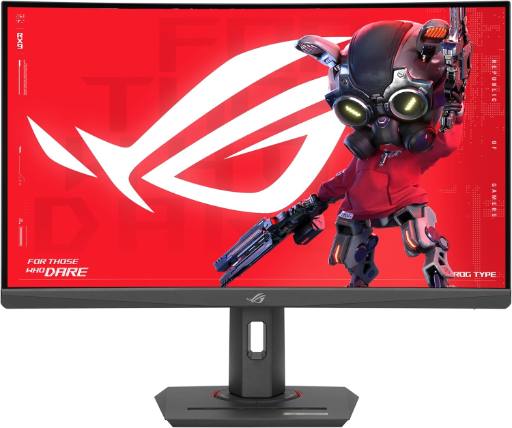 ASUS Monitor ROG Strix Gaming 27'' 2K Curved 180Hz HDR USB-C Ergonomic XG27WCS