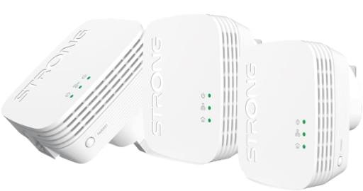 Strong Powerline Kit AV600 Mini 600Mbps UK 600TRIMINIUK (Triple Pack)