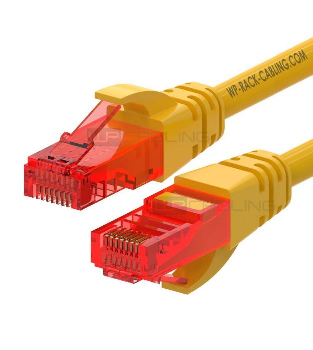 WPC-PAT-6U005 PATCH CORD CAT6 U-UTP 0.5m ΚΙΤΡΙΝΟ