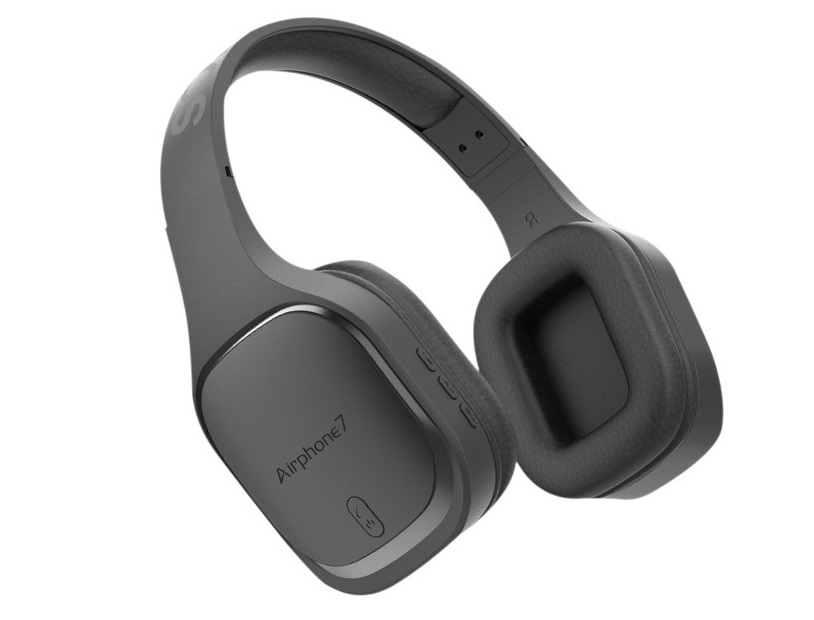 [20136] SonicGear Airphone VII Bluetooth Headphones Black Gray