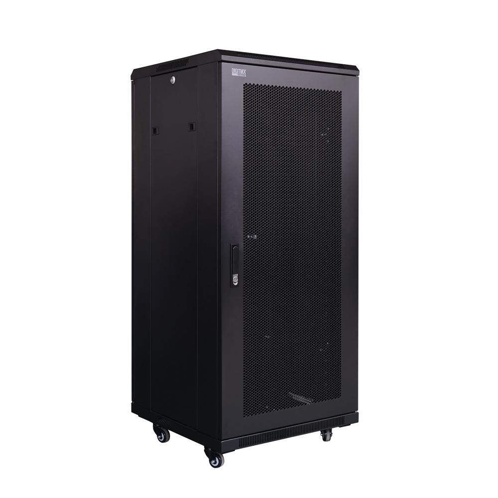 [30844] NETPRO 19'' Floor Cabinet 27U 60cm NP-C27U60P Perf.doors