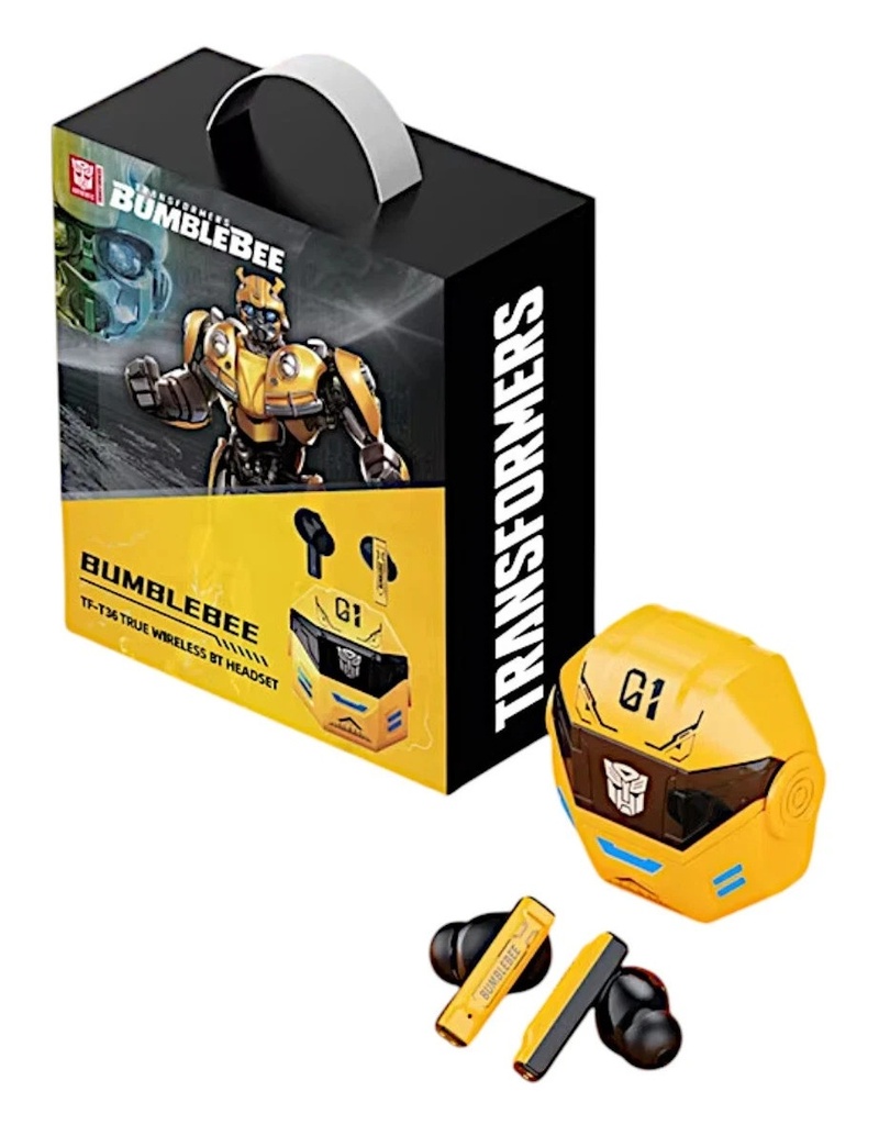 [30916] Transformers TWS Earphones TF-T36 Yellow