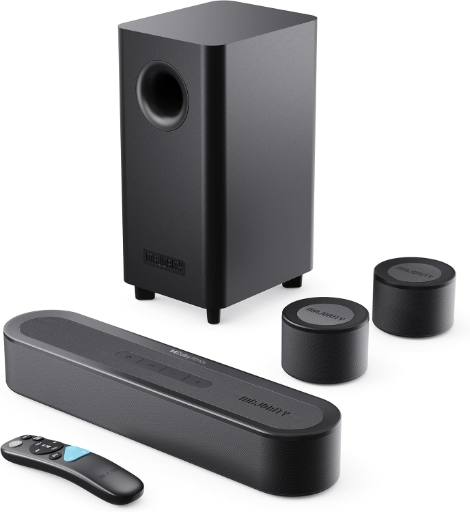 [30450] Majority Soundbar BOWFELL HALO ATMOS 5.1 300W Wireless Sub & 2 Wireless Speakers