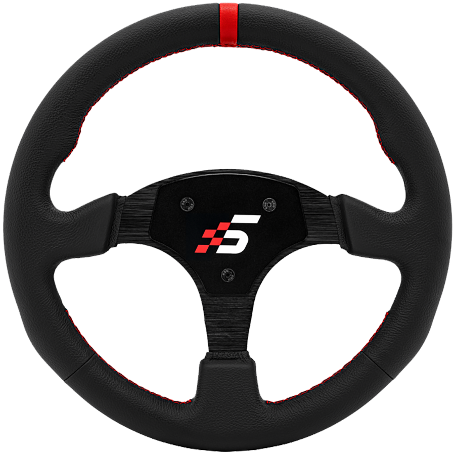 SIMAGIC Round-Shaped Steering Wheel Rim 330mm without HUB, leather, S407