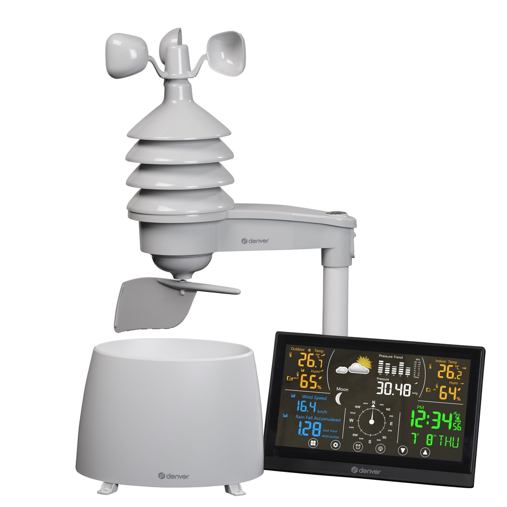 Denver HOME Weather Station with Wireless Wind and Rain Sensor WS-650