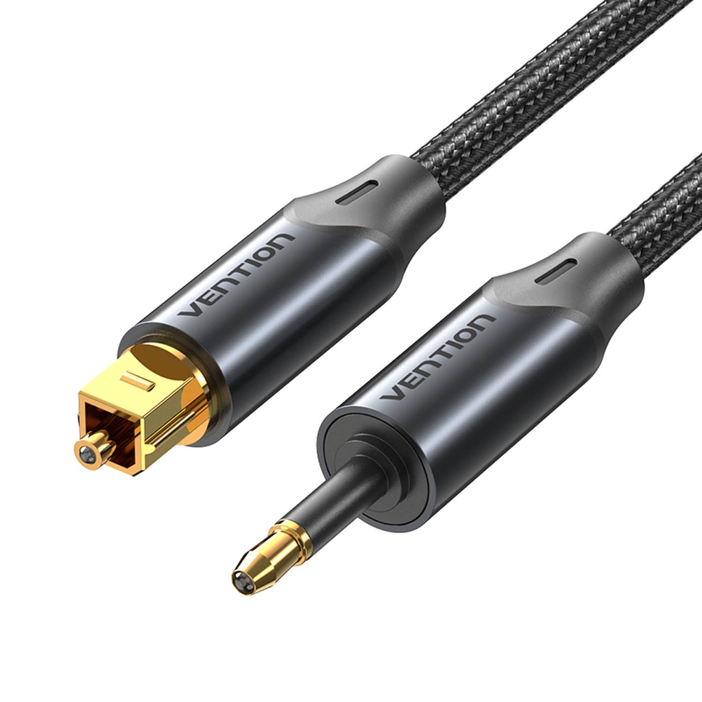 Vention AUDIO Optical Cable Toslink to Mini Toslink Aluminum 1.5m BKCBG