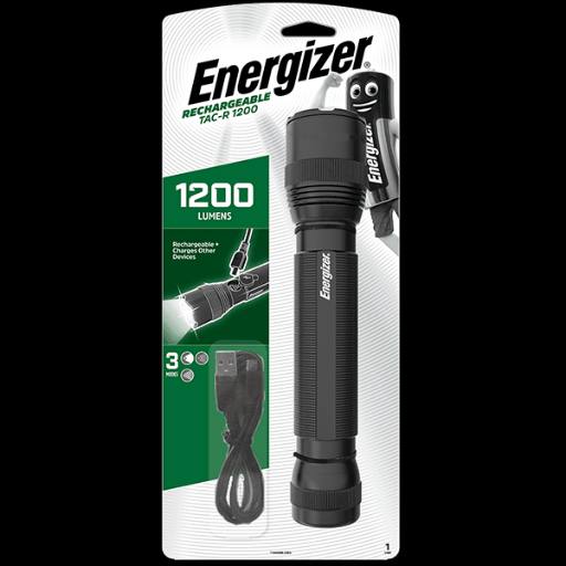 [28258] Energizer Tactical 1200 USB-C Rechargeable Torch Light 1200 Lumens IPX4 (Incl.USB Charging Cable)