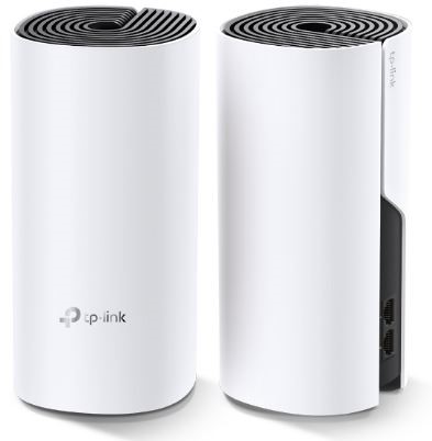 TP-Link Deco M4 Whole Home Mesh Wi-Fi - AC1200, Dual-Band, 2-Pack, White