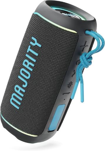 [30443] Majority MOVE 2 Rugged IPX67 Water Resistant 30W TWS RGB Bluetooth Speaker with LED Light Effects & 30H Long Lasting Battery Life