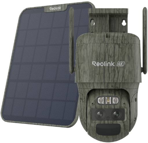 [28187] Reolink BP4G Outdoor Battery Camera 4K Trackmix LTE (G770-C) (Camo) Bundle
